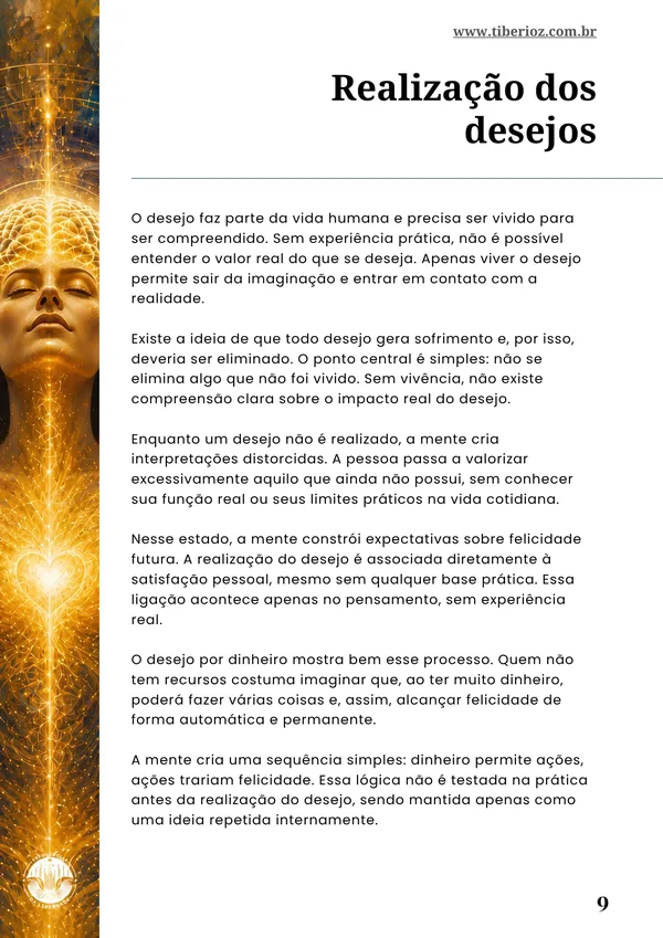 página realização dos desejos do Guia da Prosperidade e da Abundância